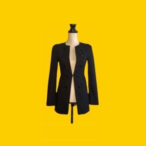 ANA CAPRI long sleeve blazer jacket w/two pockets